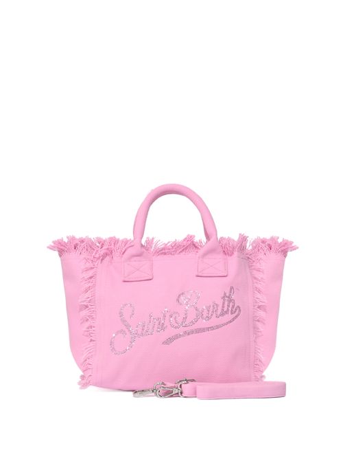 Borsa Colette in canvas con logo strass Rosa Mc2 Saint Barth | COL000100403L